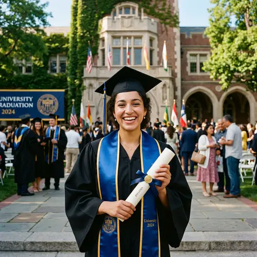 Celebrating Graduation: Proud Graduate's Moment
