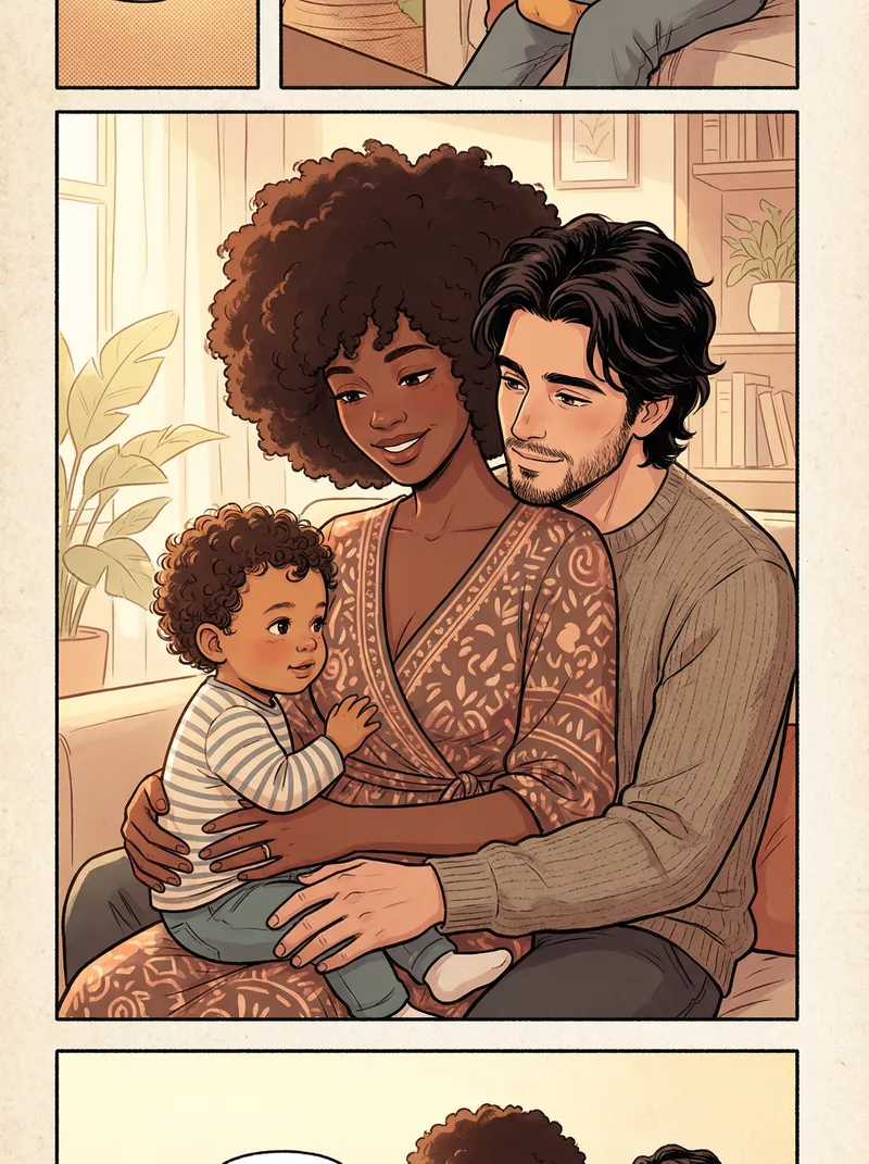 Manhwa Art: African Family Portrait Manhwa Art: African Family Portrait