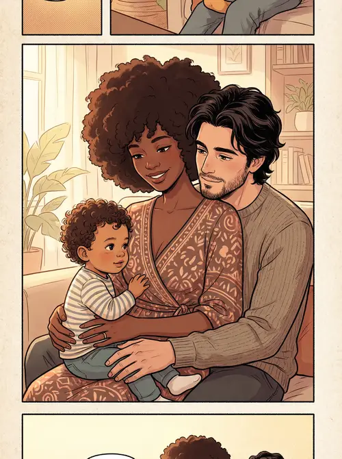 Manhwa Art: African Family Portrait