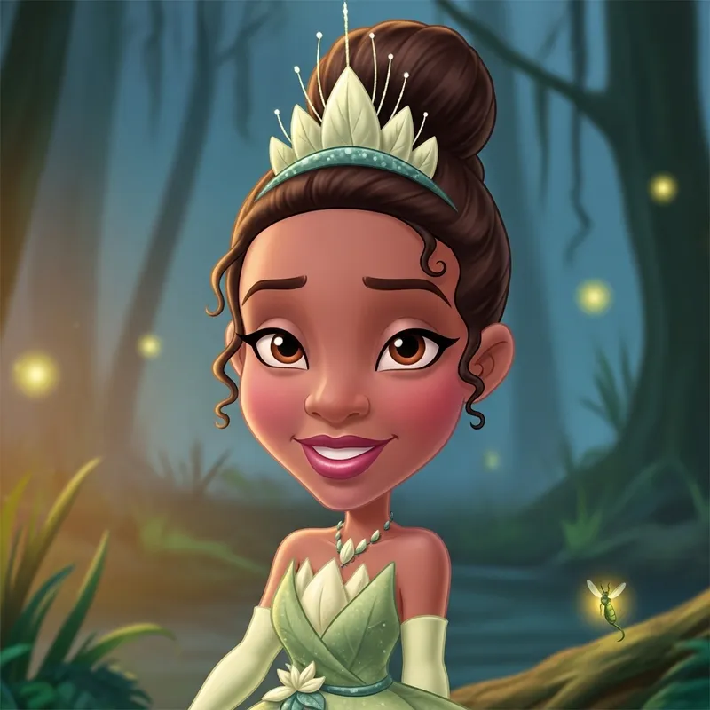 Disney-Inspired African American Princess Art