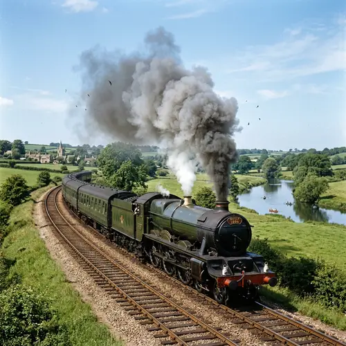 Classic Train from 1930: A Journey Through Time