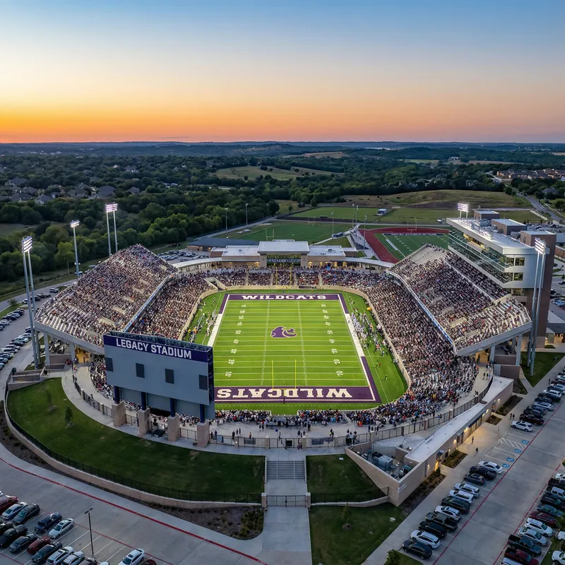 Modern High School Stadium with 20,000 Seats