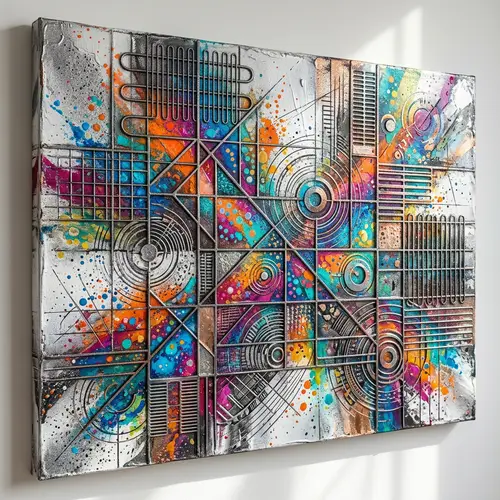 Abstract Art: Appliance Details Inspire Colorful Creations