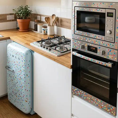 Vibrant Kitchen Appliance Textures & Patterns | Colorful Details