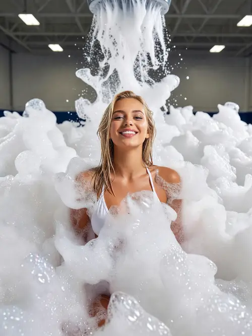 Foam Party Photoshoot: Fun & Flirty Vibes