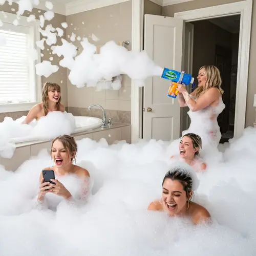 Bubble Bath Foam Party with Taylor Swift & Friends
