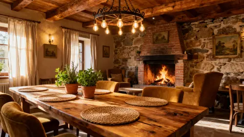 Beautiful Rustic Restaurant Interior Design