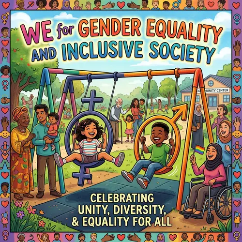 WE for Gender Equality & Inclusive Society Poster