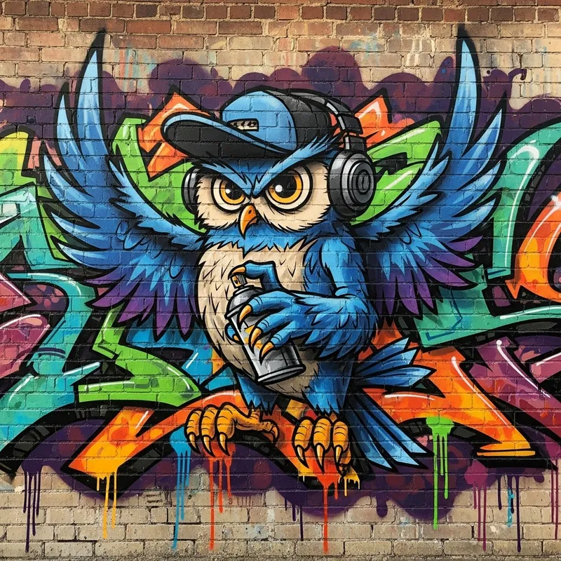 Unique Graffiti Character Art