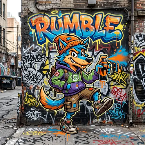 Unique Graffiti Character Art