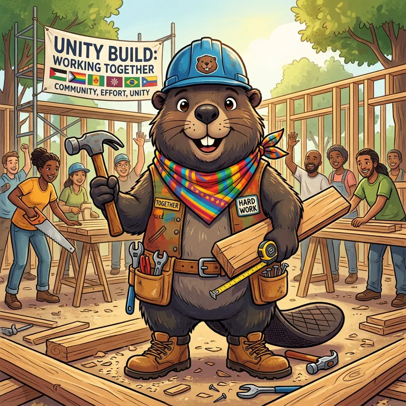 Unity Mascot Design: Celebrate Togetherness & Hard Work