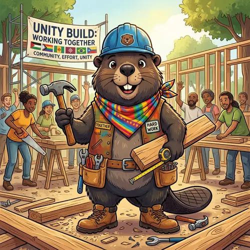 Unity Mascot Design: Celebrate Togetherness & Hard Work