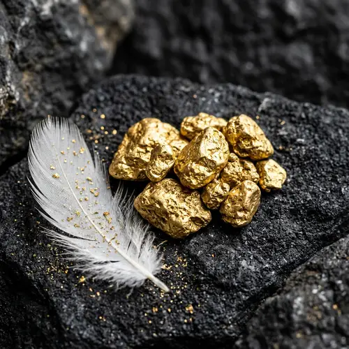 Luxurious Texture & Color Scheme: Gold, Black, White