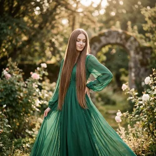 Elegant Model in Dreamy Portrait Style Photography