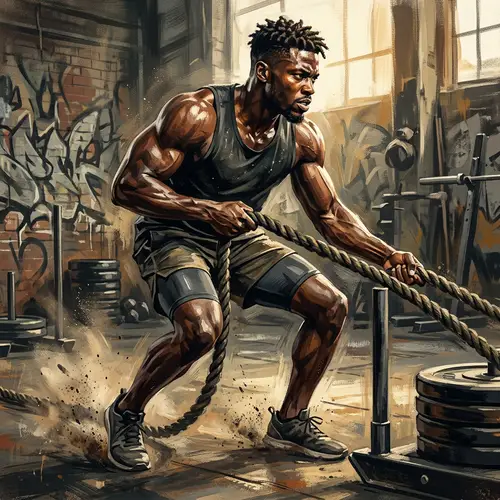 Powerful Black Man: Strength and Confidence