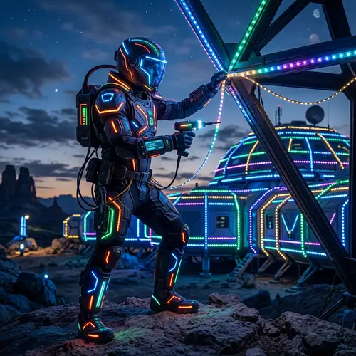 Futuristic Explorer with LED Gear | Trim Light Solutions