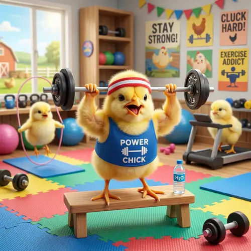 Charming Chick: Funny & Energetic Pet