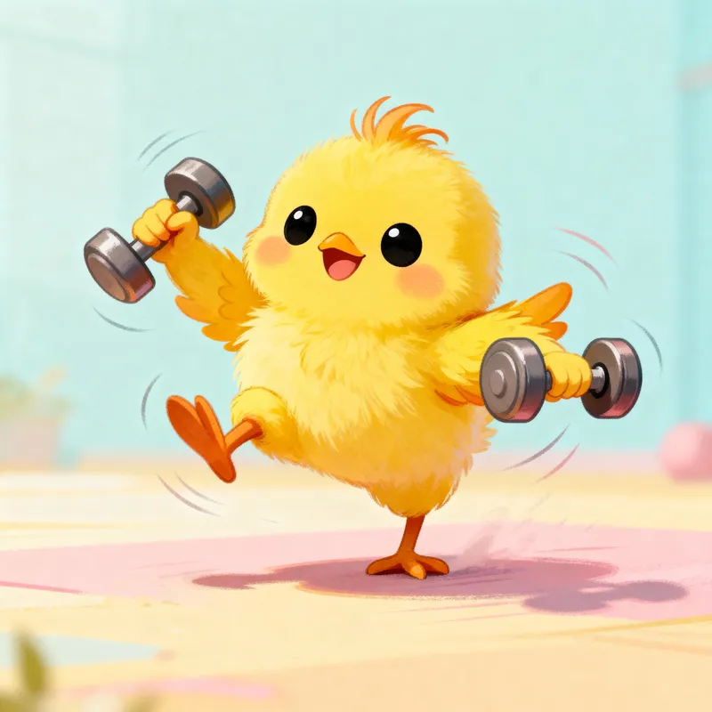 Charming Chick: Funny & Energetic Pet
