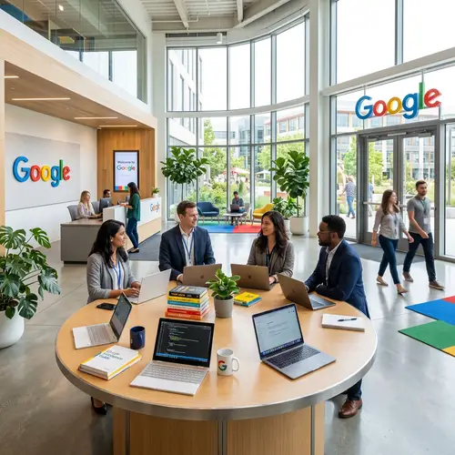 Google Office Entrance: Innovative Space with Modern Decor