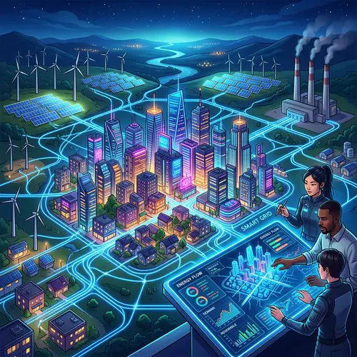 Future Smart Grid System with Cityscape and Diverse Group