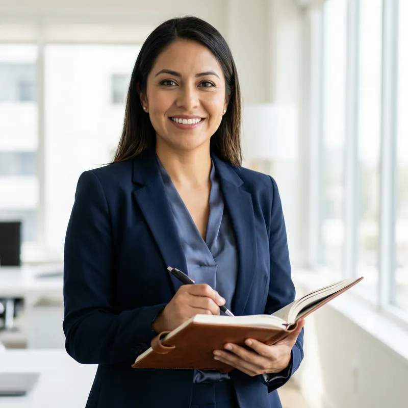 Confident Notary Professional Smiling at Camera