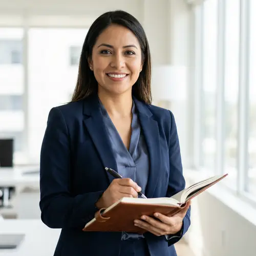 Confident Notary Professional Smiling at Camera