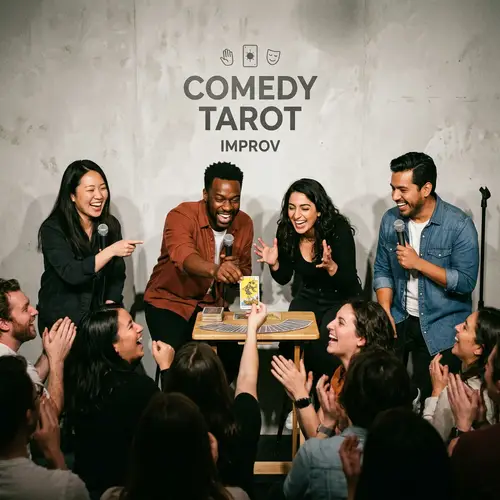Comedic Improvisational Show: Hilarious Tarot Card Predictions