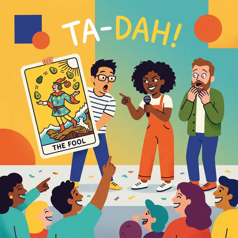 Minimalist Comedy Improv Show: Tarot Card Fun Predictions