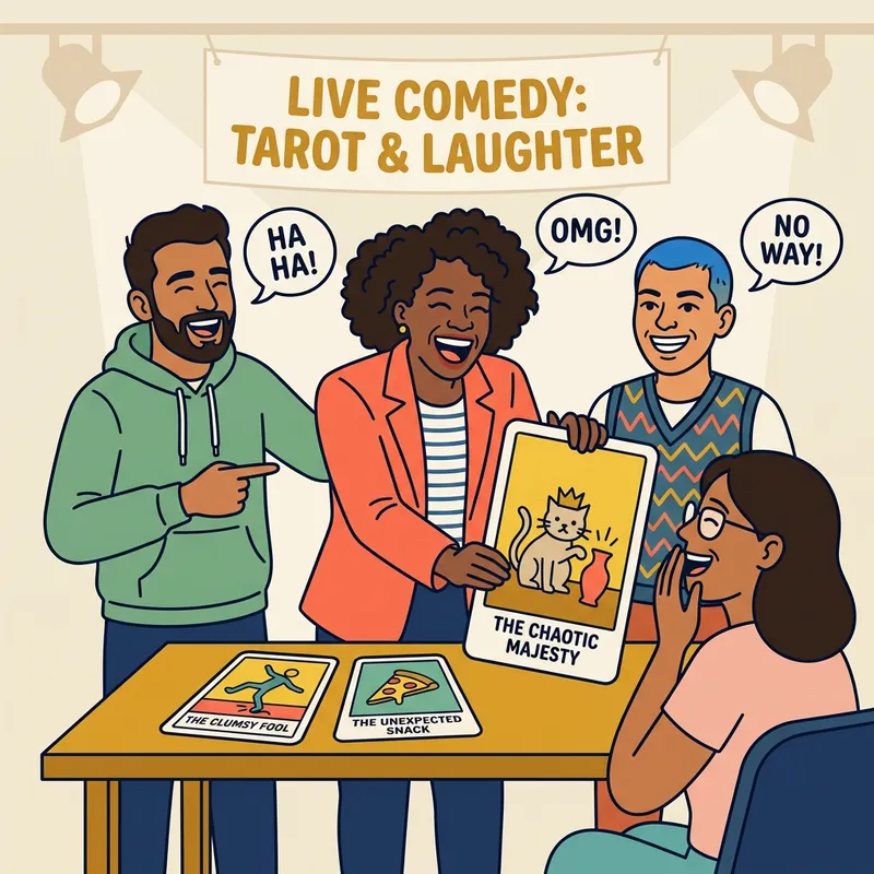 Minimalist Tarot Card Comedy Show Predictions Minimalist Tarot Card Comedy Show Predictions