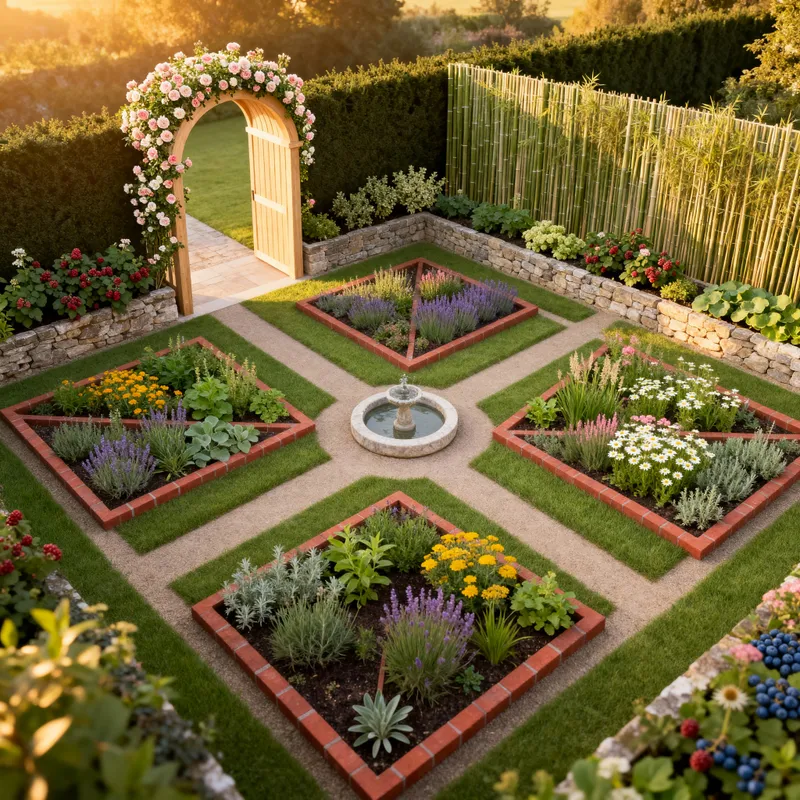 Modern Medicinal Garden with Elegant Design