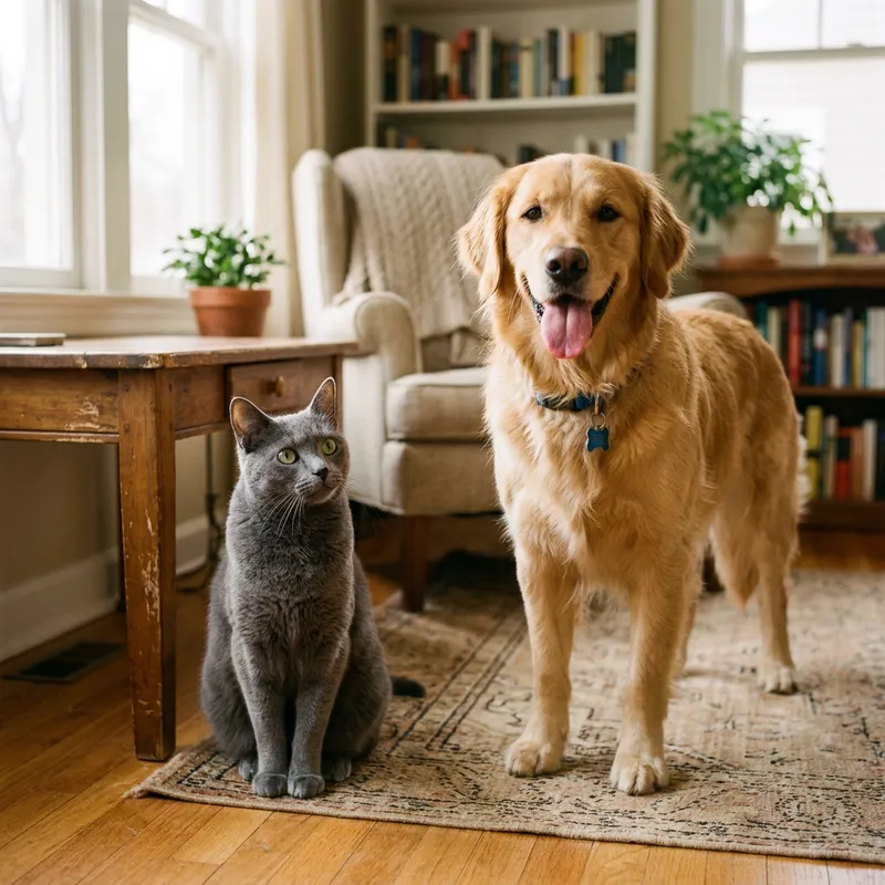 Cat and Dog: Feline and Canine Harmony Cat and Dog: Feline and Canine Harmony