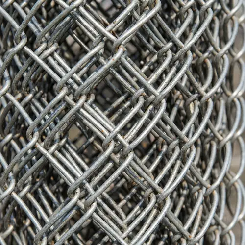 Cyclone Wire Mesh Texture - Galvanized Steel Design