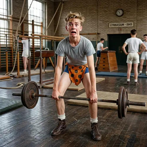Goofy as a Teenage Gymnast in 1949