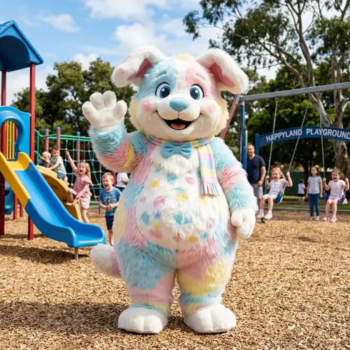 Playground Mascot: Jolly & Huggable Design