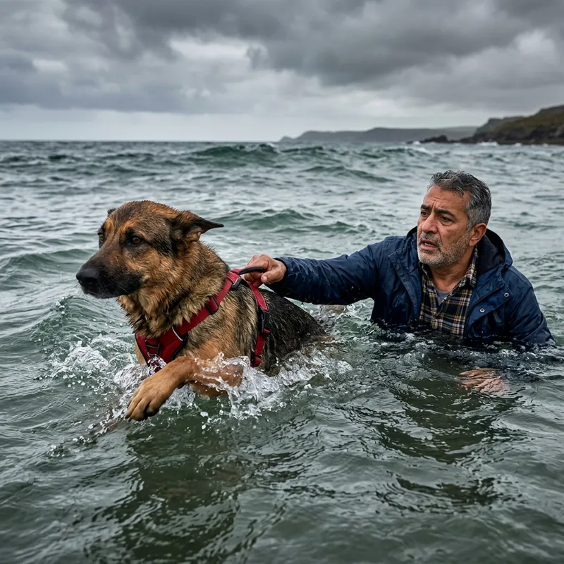 Heroic Dog Saves Man from Drowning Heroic Dog Saves Man from Drowning