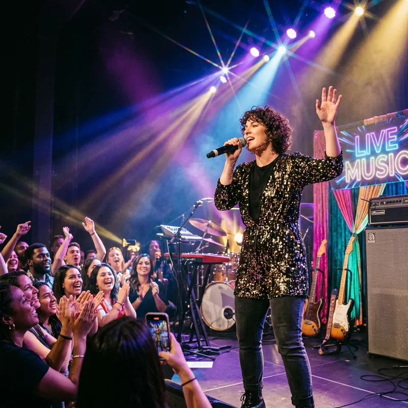 Live Concert: Singer Captivates Audience with Talent
