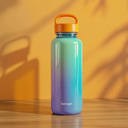 Stylish Modern Water Bottle Photography