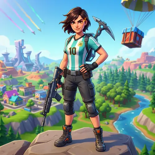 Animated Character Inspired by Popular Battle Royale Game