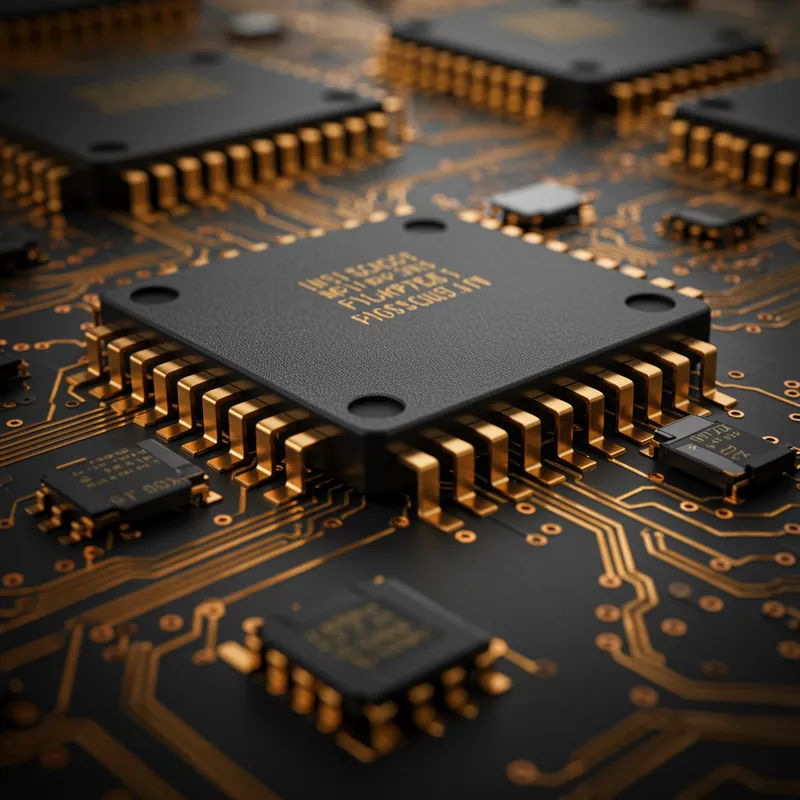 Shiny Microchip: Complexity of Transistors Shiny Microchip: Complexity of Transistors