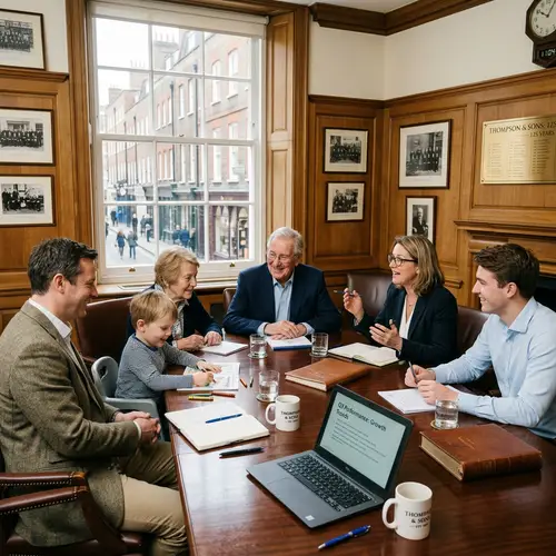 Generational Business Teams Collaborating