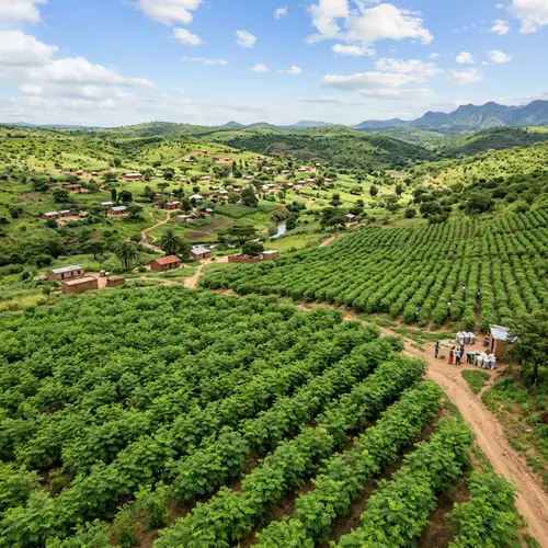 Moringa Biomass Farm in Hilly Village