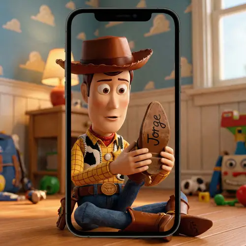 Woody Toy Story Wallpaper with Name Jorge