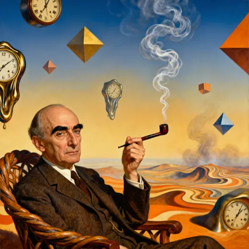 Carl Jung in a Salvador Dali Reimagined Image