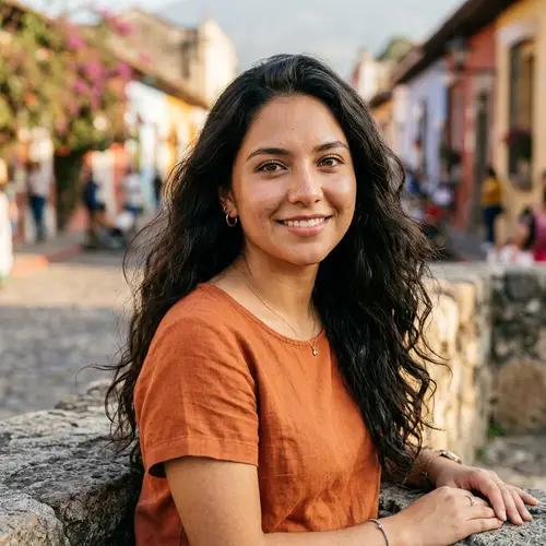Hyperrealistic Portrait of a Young Latina Woman
