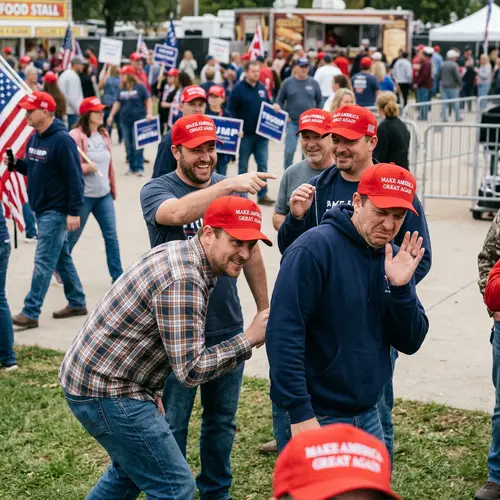 MAGA People in Red Hats: A Humorous Encounter