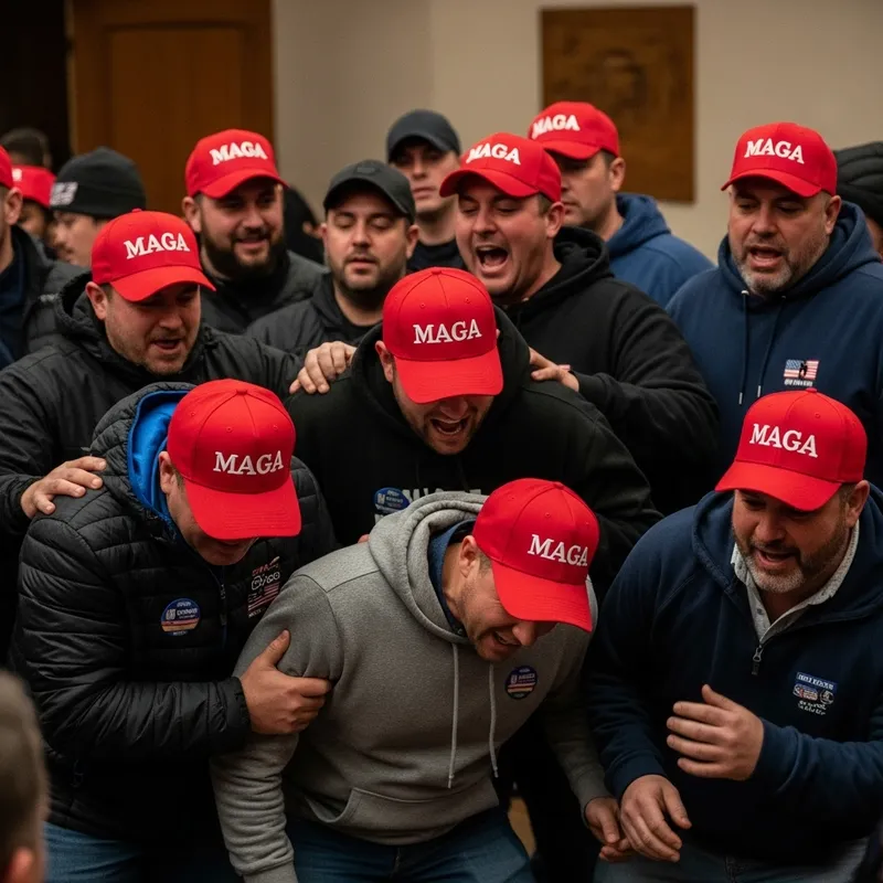 MAGA People in Red Hats: A Humorous Encounter