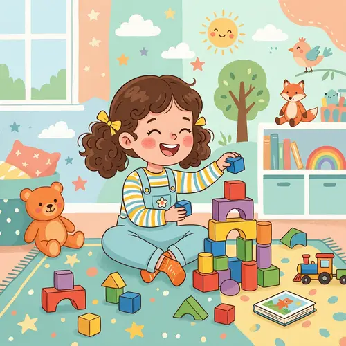 Young Girl AI Illustration for Children's Book