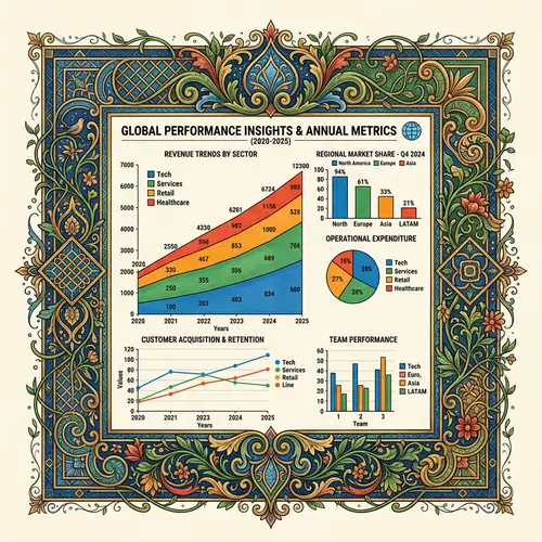 Creative Chart Borders - Geometric and Organic Shapes