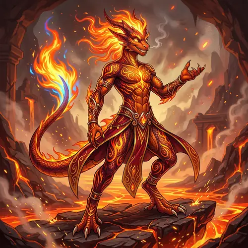 Fire-Type Creature Inspired by Mythical Personality | Pokemon