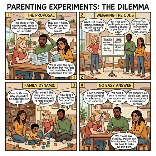 Dilemma of Child-Rearing Experiments in Comics